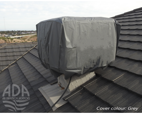 winter cover on roof - grey