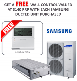 Free Controller with Samsung Ducted Units
